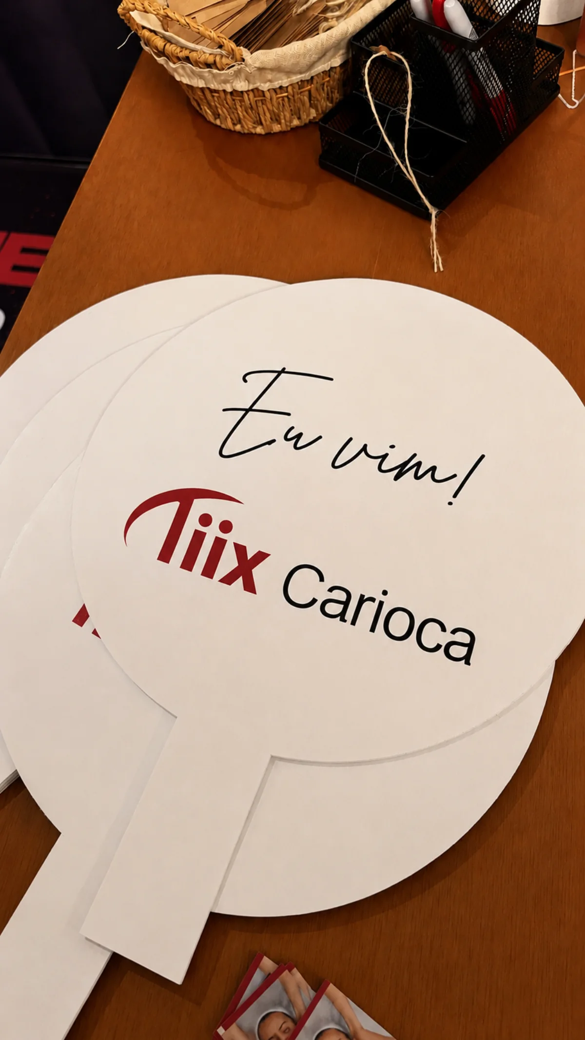 Placa de boas-vindas personalizada para uma participante TIIX